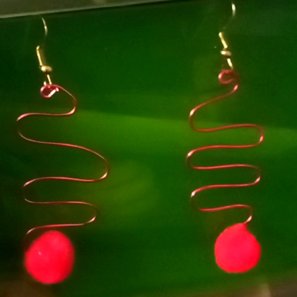 Handmade wire earrings